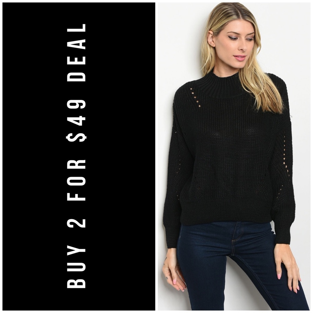 BLACK SWEATER